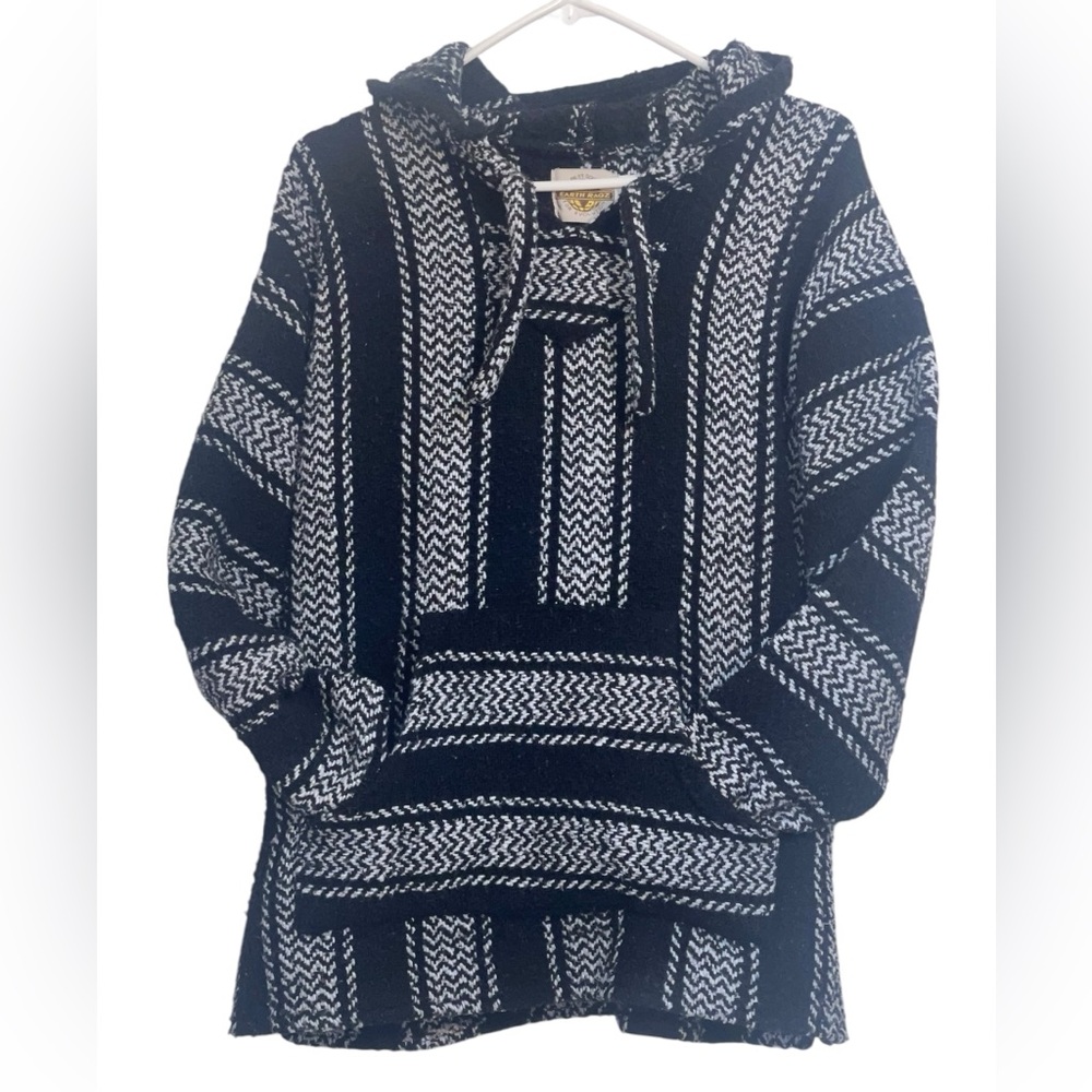 Earth Ragz unisex, Bahai Joe, eco friendly, Mexican hoodie. Size large GUC - Picture 8 of 9